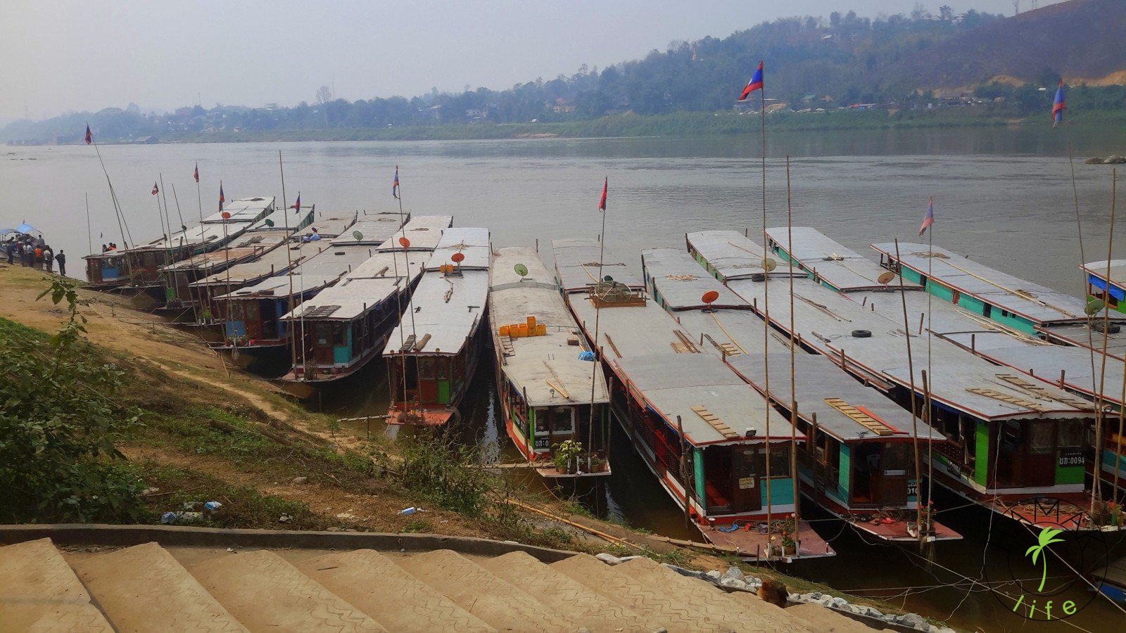 Mekong w Pakbeng, Laos 2015